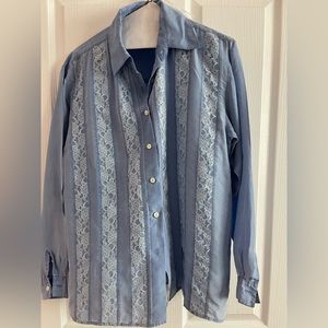 100% silk long sleeve blouse